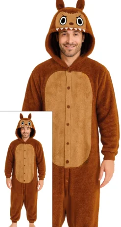 Strój onesie kigurimi Labubu beżowy męski