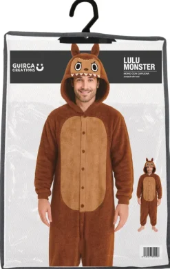 Strój onesie kigurimi Labubu beżowy męski