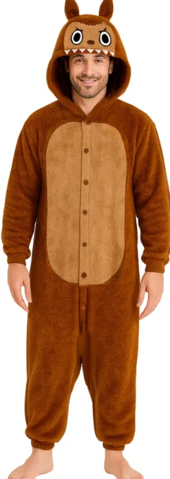 Strój onesie kigurimi Labubu beżowy męski
