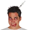 Strzykawka w głowie opaska na Halloween