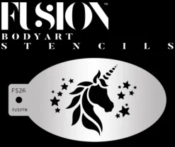 Szablon do malowania twarzy i ciała FUSION jednorożec