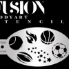 Szablon do malowania twarzy i ciała FUSION piłki