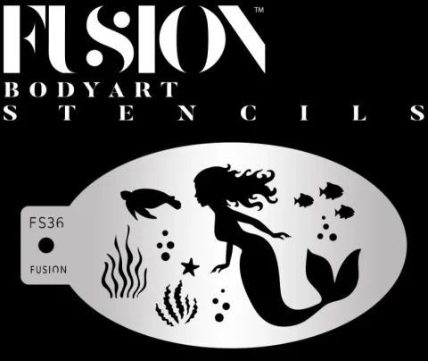 Szablon do malowania twarzy i ciała FUSION syrenka