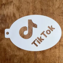 Szablon do malowania twarzy i ciała #F33 Tik Tok Owalny