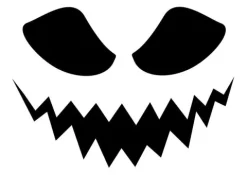 Szablony do wycinania dyni dekoracja Halloween 10 szt.