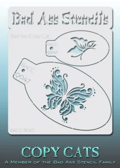 Szablony do malowania twarzy i ciała Bad Ass Mini Stencils 2 szt.