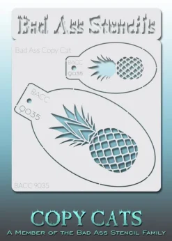 Szablony do malowania twarzy i ciała Bad Ass Mini Stencils 2 szt.