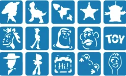 Szablony do tatuaży brokatowych ZESTAW 15 szt. mix Toy Story
