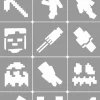 Szablony do tatuaży brokatowych Zestaw Minecraft 12 szt.