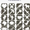 Szablony do tatuaży brokatowych tematyczne 20 szt. Minecraft