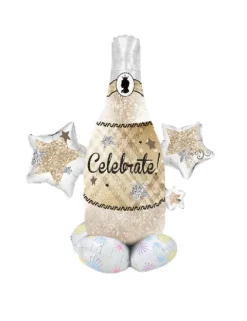 Szampan Celebrate balon foliowy stojący 83x94 cm Sylwester urodziny