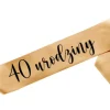 Szarfa urodzinowa satynowa - 40 urodziny