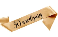 Szarfa urodzinowa satynowa - 30 urodziny