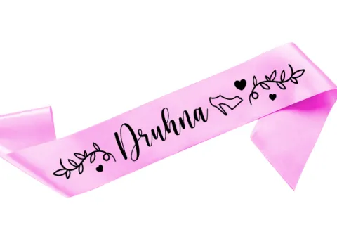 Szarfa satynowa na Wieczór Panieński - Druhna