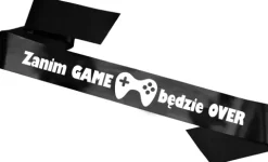 Szarfa satynowa Wieczór kawalerski - Zanim GAME będzie OVER