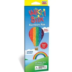 Sznureczki woskowe kreatywne Wikki Stix - Rainbow Pak 24 szt.
