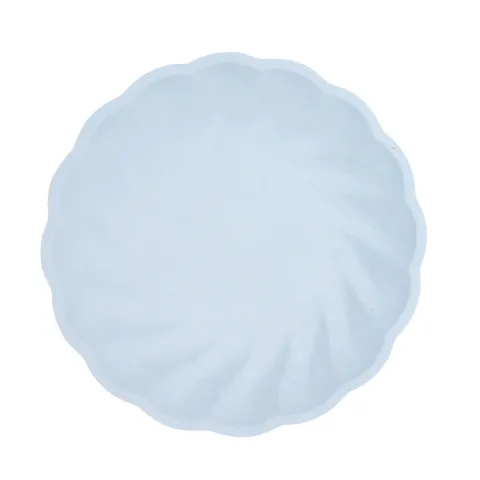 Talerz okrągły Vert Decor 6 szt. 23 cm niebieski