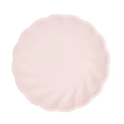 Talerz okrągły Vert Decor 6 szt. 23 cm różowy