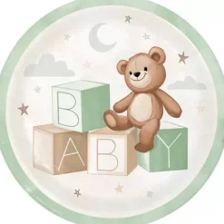 Talerzyki papierowe BABY Miś 23 cm 8 szt.