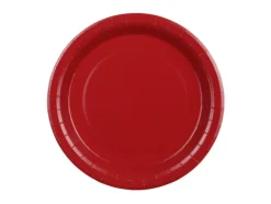 Talerzyki papierowe ciemny czerwony 23 cm, 6 szt. PartyDeco