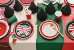 Talerzyki papierowe ciemny zielony 23 cm, 6 szt. PartyDeco