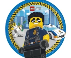 Talerzyki papierowe Lego City 23 cm 8 szt.