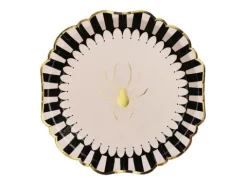 Talerzyki papierowe okrągłe pająk 23 cm 6 szt.