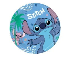 Talerzyki papierowe okrągłe Stitch 23cm 8 szt.