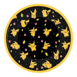 Talerzyki papierowe POKEMON Pikachu18cm 8 szt.
