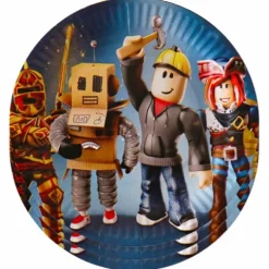 Talerzyki papierowe Roblox 18 cm 10 szt.