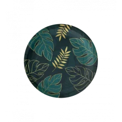 Talerzyki papierowe SAFARI liście Monstera 22,6cm 8 szt.