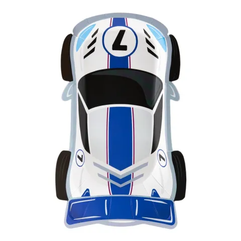 Talerzyki papierowe Wyścigówki Race 6 szt.
