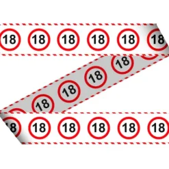 Taśma dekoracyjna urodzinowa 18 urodziny 15m