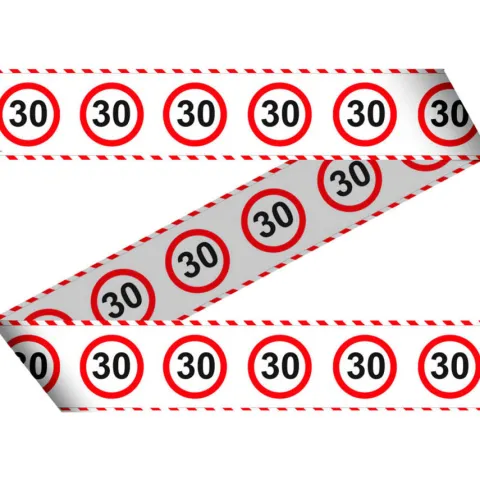 Taśma dekoracyjna urodzinowa 30 urodziny 15m