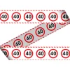 Taśma dekoracyjna urodzinowa 40 urodziny 15m