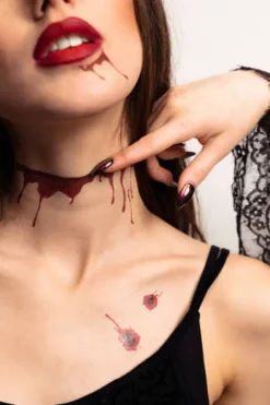 Tatuaże zmywalne wodne Blizny ślady krwi rany Halloween mix