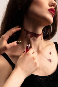 Tatuaże zmywalne wodne Blizny ślady krwi rany Halloween mix