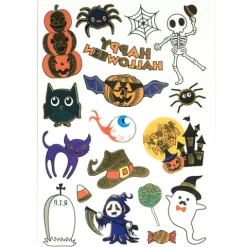 Tatuaże zmywalne wodne na Halloween mix PartyTime