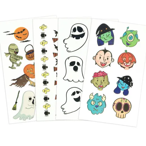 Tatuaże zmywalne wodne na Halloween mix (świecące w ciemności)