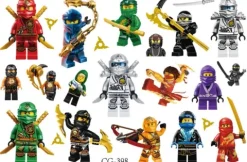 Tatuaże zmywalne wodne dla dzieci Lego Ninjago