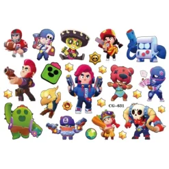 Tatuaże zmywalne wodne dla dzieci Brawl Stars