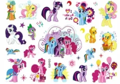 Tatuaże zmywalne wodne dla dzieci My Little Pony