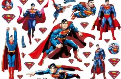 Tatuaże zmywalne wodne dla dzieci Superman Superbohater