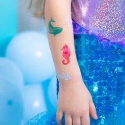 Tatuaże zmywalne wodne dla dzieci Ocean 21 szt.