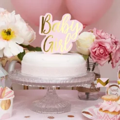 Topper dekoracyjny na tort Baby Shower - Baby Girl