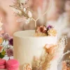 Topper dekoracyjny na tort drewniany SERCE 23 cm