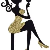 Topper na tort ciasto Lady Kobieta PLEXI