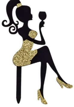 Topper na tort ciasto Lady Kobieta PLEXI