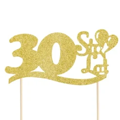 Topper na tort sto lat złoty - 30 urodziny