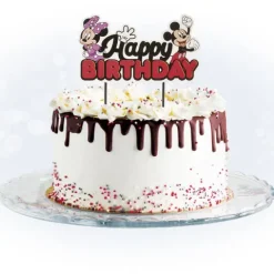 Topper na tort urodzinowy Happy Birthday Myszka Miki Minnie